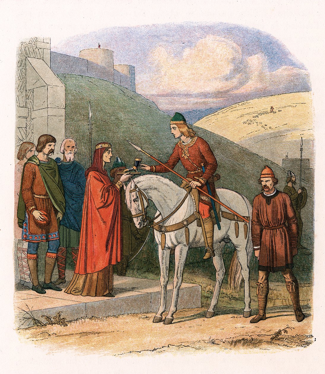 Edward the Martyr, 10th Century English King, c1860