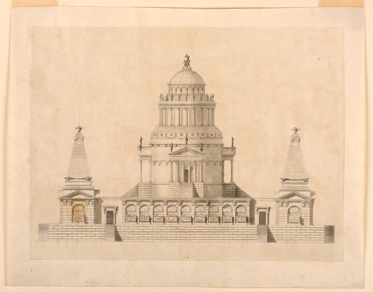 Elevation of a Fantastic Mausoleum by Unbekannt