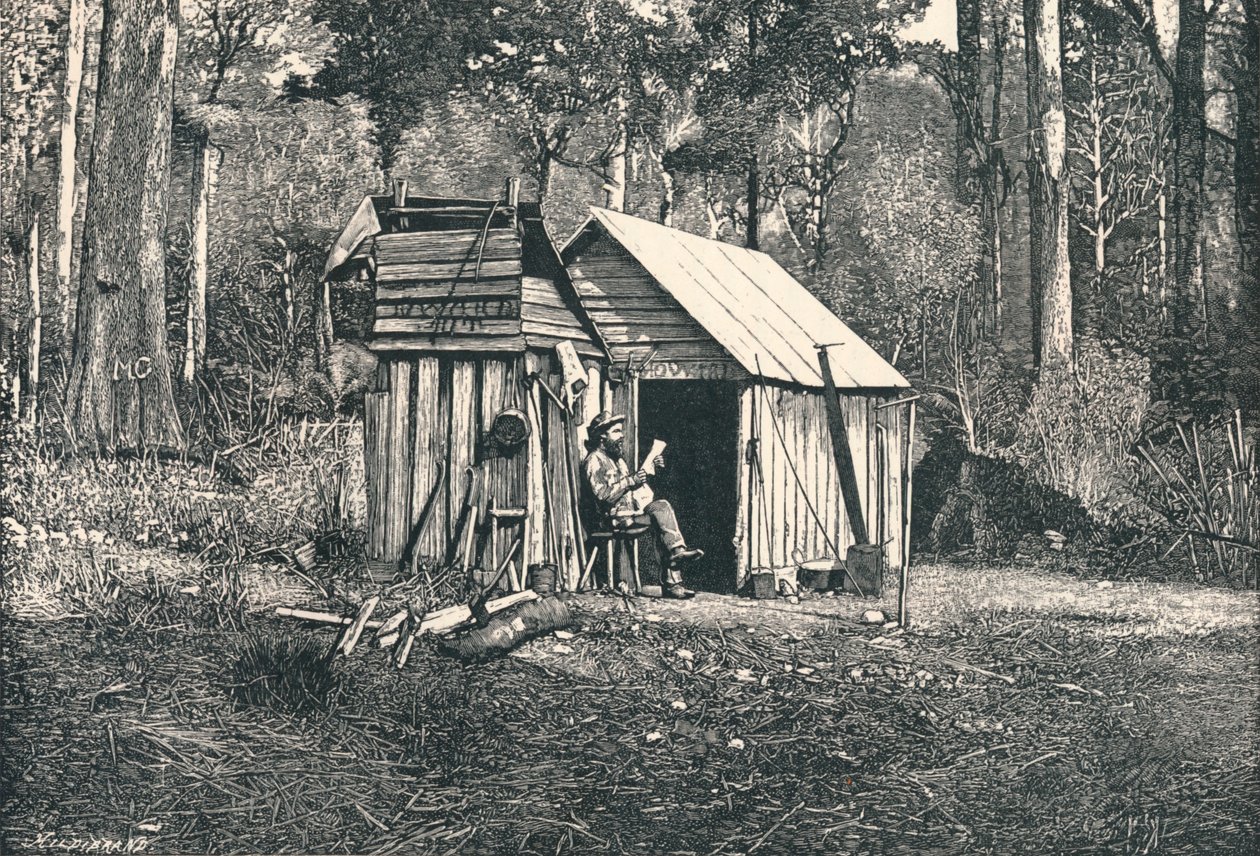 Encampment of Australian Squatters, 1896 by Unbekannt