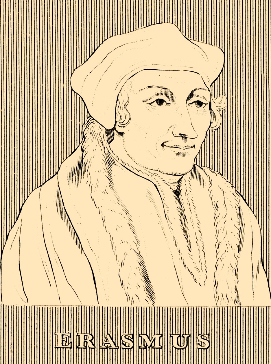 Erasmus, 1466-1536, 1830 by Unbekannt
