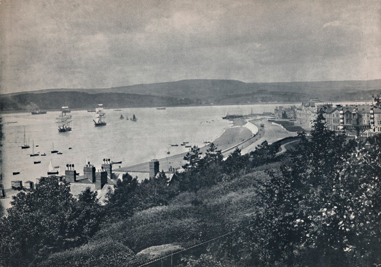 Exmouth - View Showing the Beach and the Opposite Shore, 1895 by Unbekannt