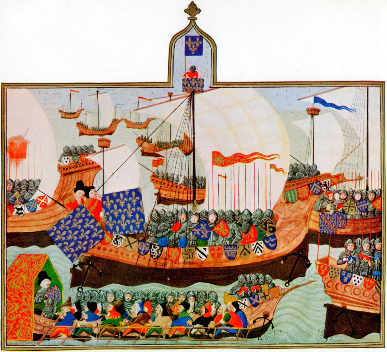 Expedition to Confront African Corsairs, 1390 by Unbekannt