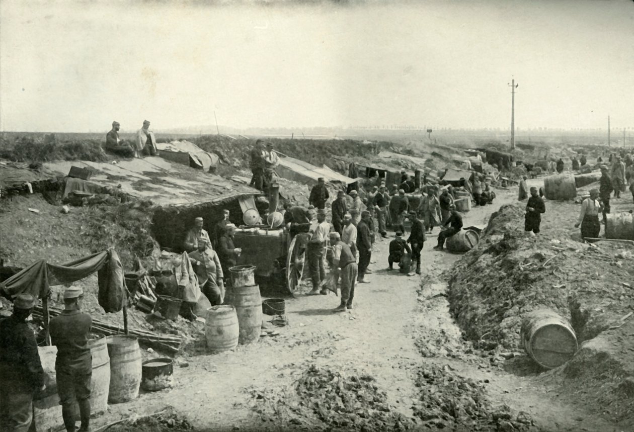 French Field-Service Kitchens Behind the Firing Line, 1919 by Unbekannt