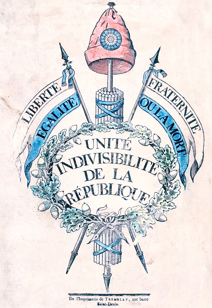 French Revolution Pictures Of Political Symbols Cap Ca. 1790 French