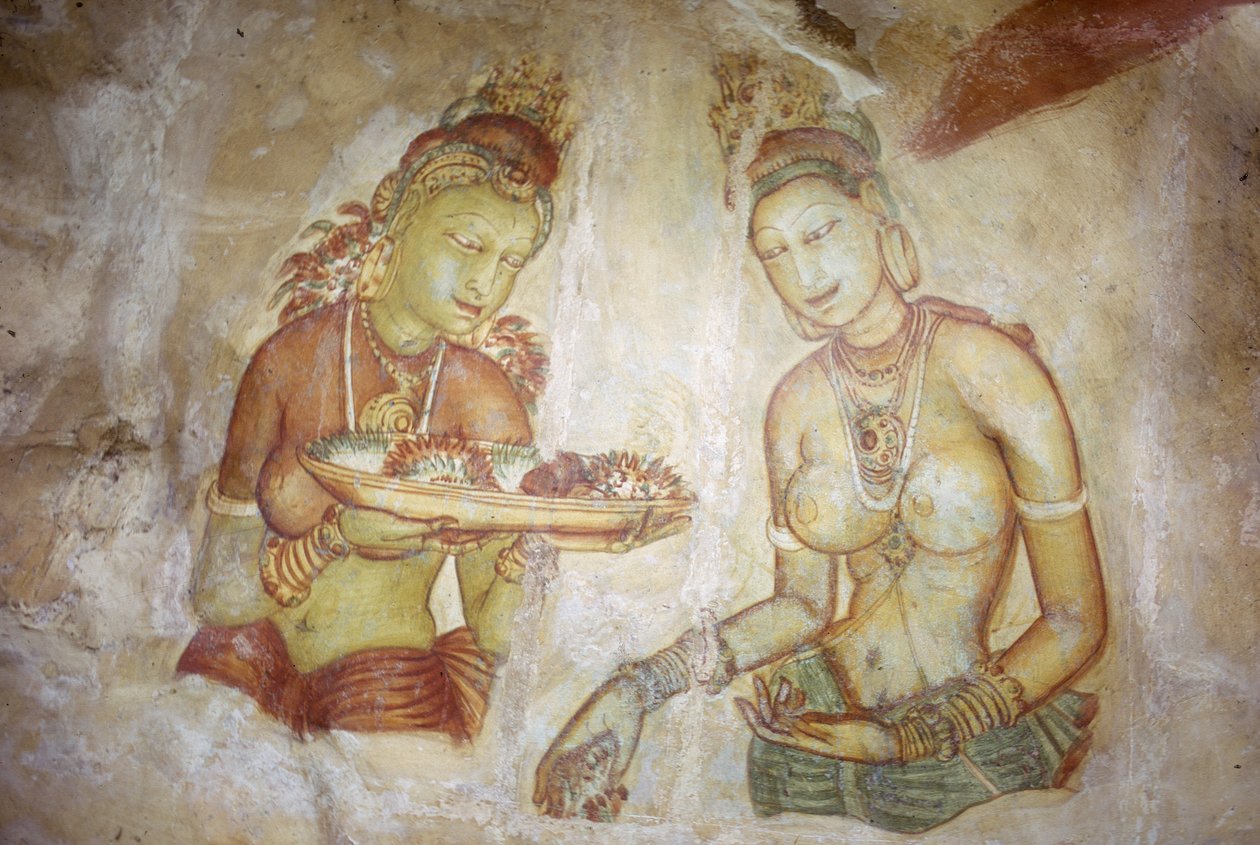 Ladies of Sigiriya, Sri Lanka (fresco) by Unbekannt