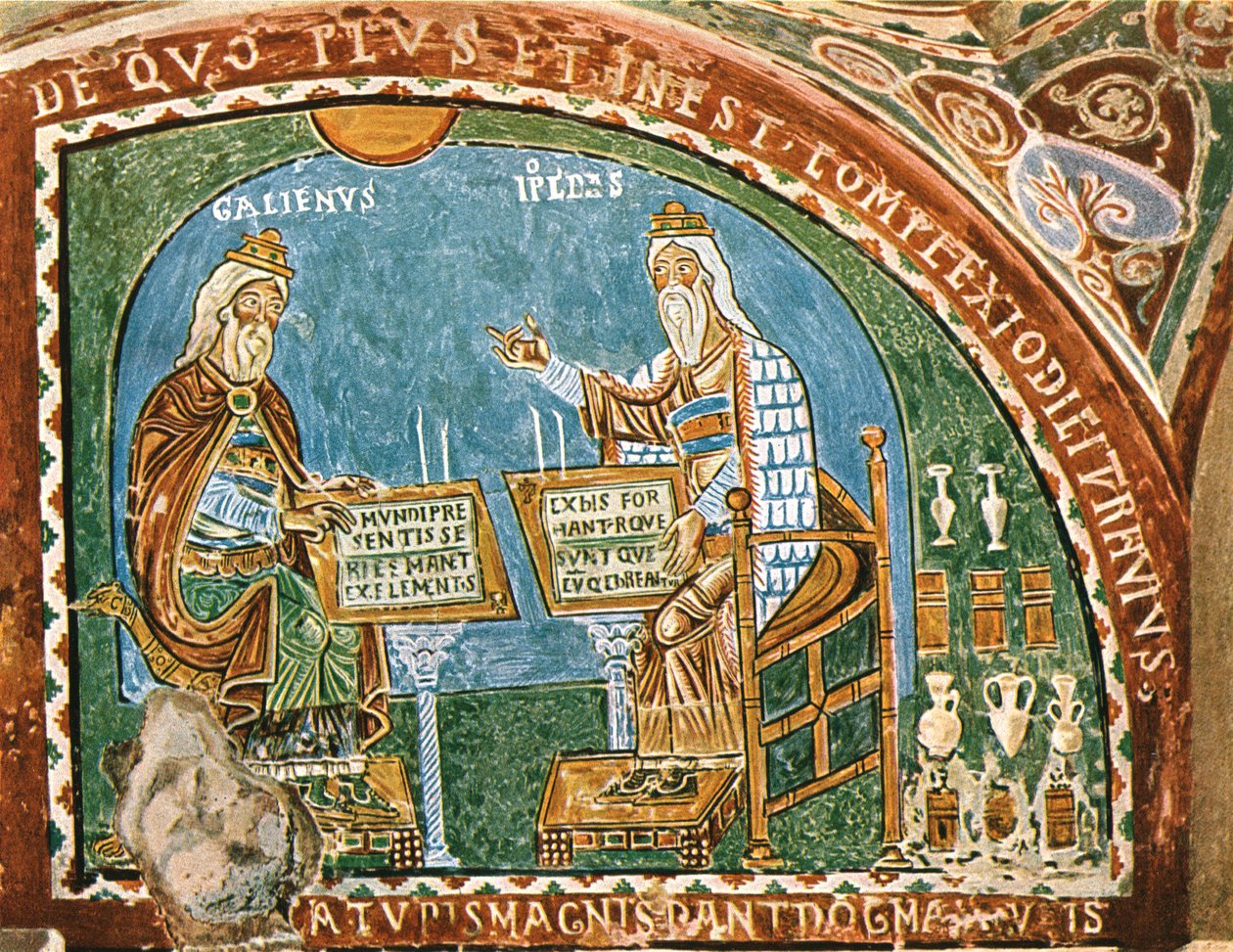 Fresco in the crypt of the Cathedral, Anagni, Italy by Unbekannt