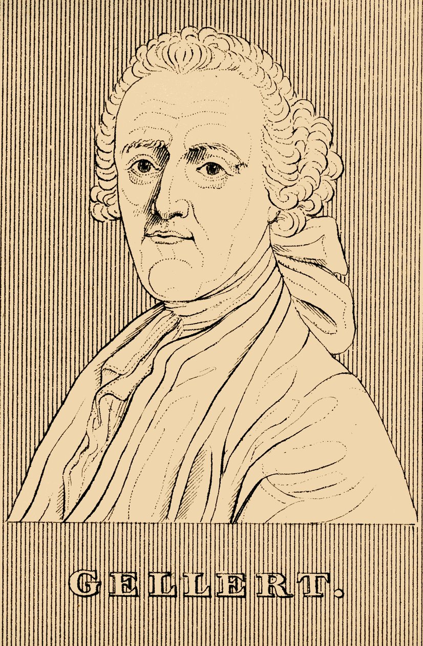 Gellert, 1715-1769 by Unbekannt