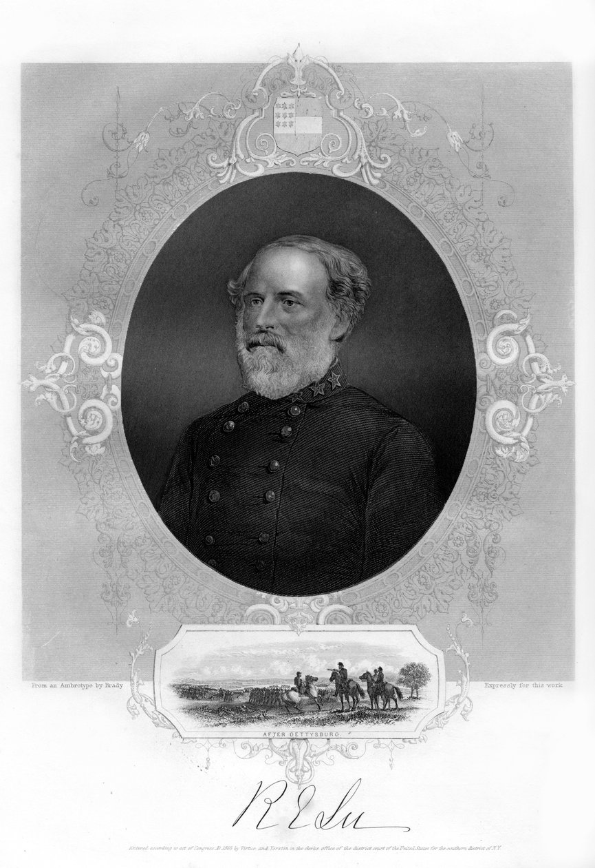 General Robert E Lee, Confederate general, 1862-1867 by Unbekannt