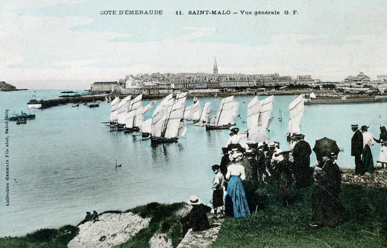 General view of Saint Malo, Brittany, France by Unbekannt