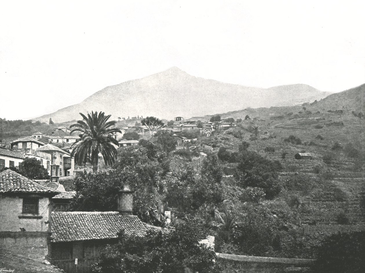 General View Showing the Peak, Tenerife, Canaries, Spain, 1895 by Unbekannt