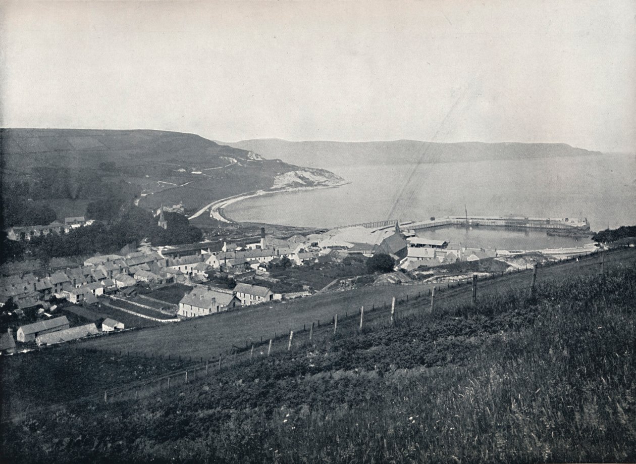 Glenarm - The Town and the Harbour, 1895 by Unbekannt