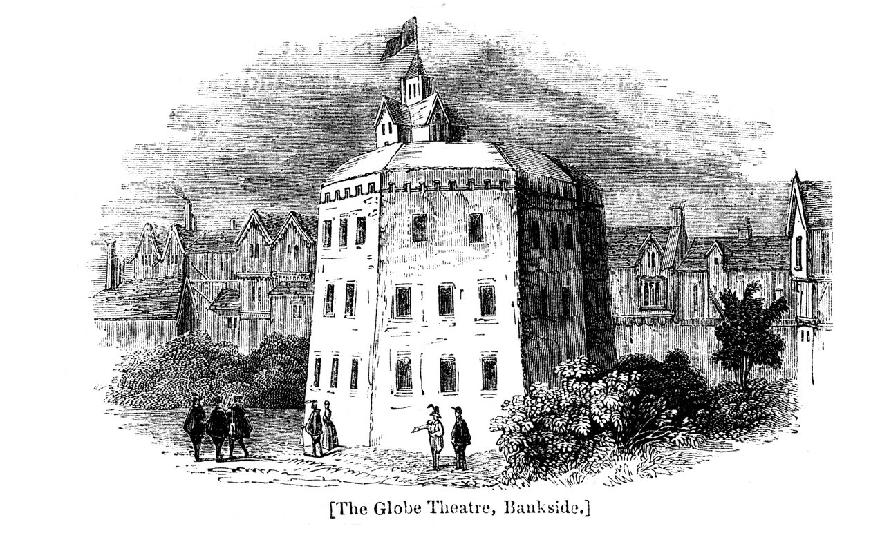 Globe Theatre, Bankside, Southwark, London, as it appeared by Unbekannt
