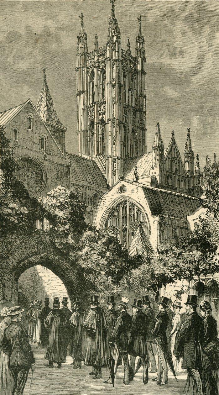 Going To Service By The Dark Entry: Colonial and Indian Visitors at Canterbury by Unbekannt