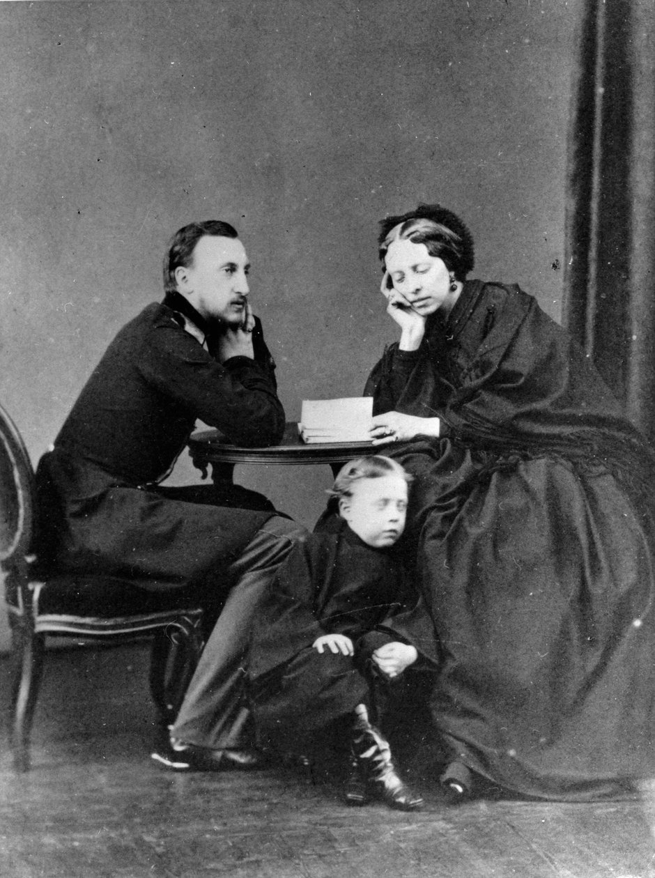 Grand Duke Nicholas Nikolaevich the Elder of Russia with His Wife and Son by Unbekannt