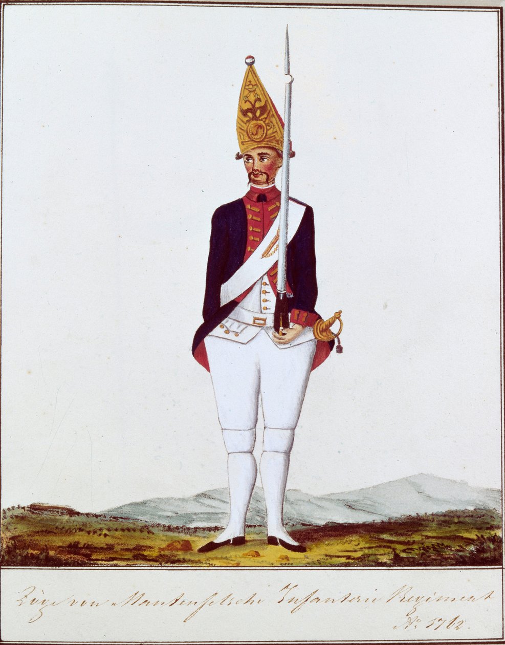 Grenadier of the Regiment Zöge von Manteuffel by Unbekannt