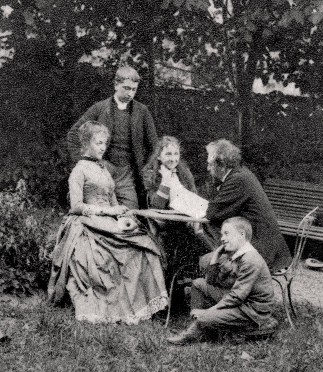 Gustave Eiffel, French engineer, with his family, 1882 by Unbekannt