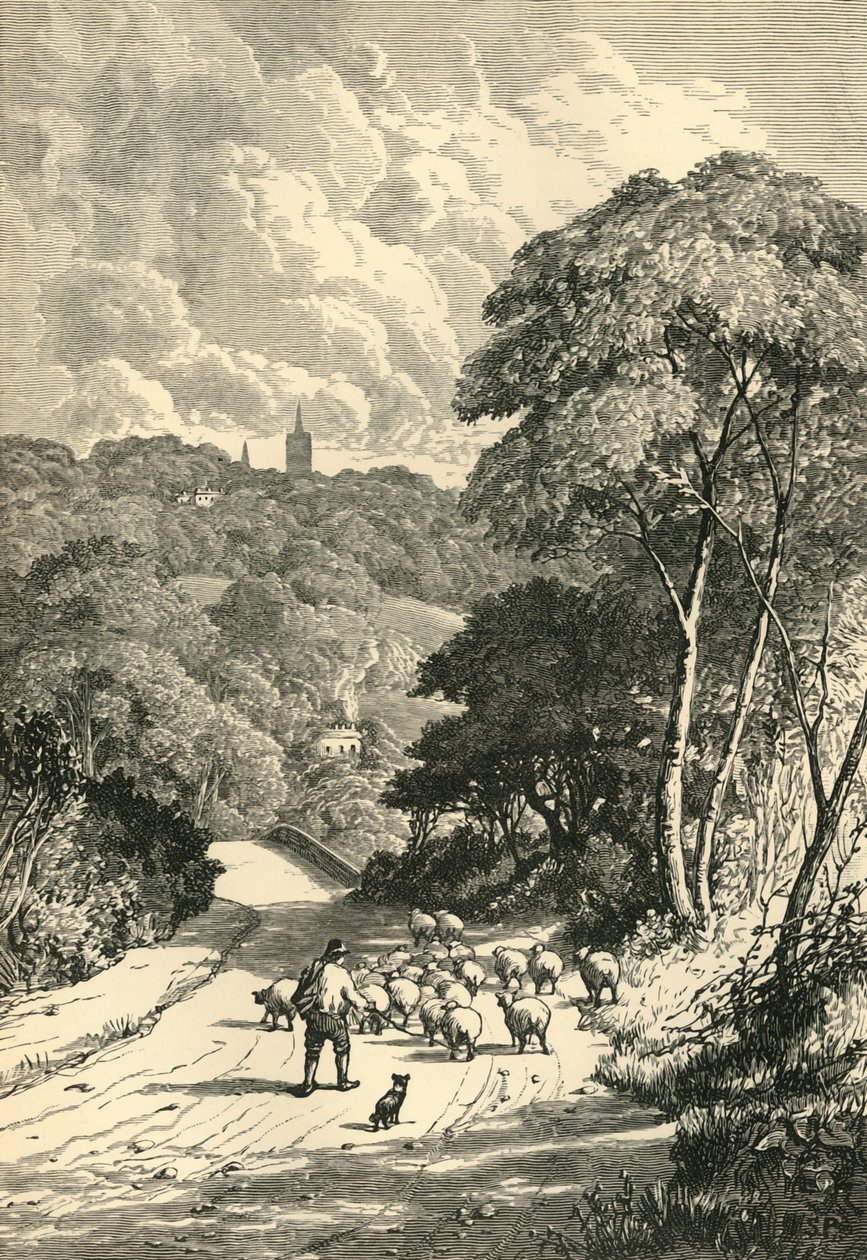 Hampstead, from the Kilburn Road, c1876 by Unbekannt