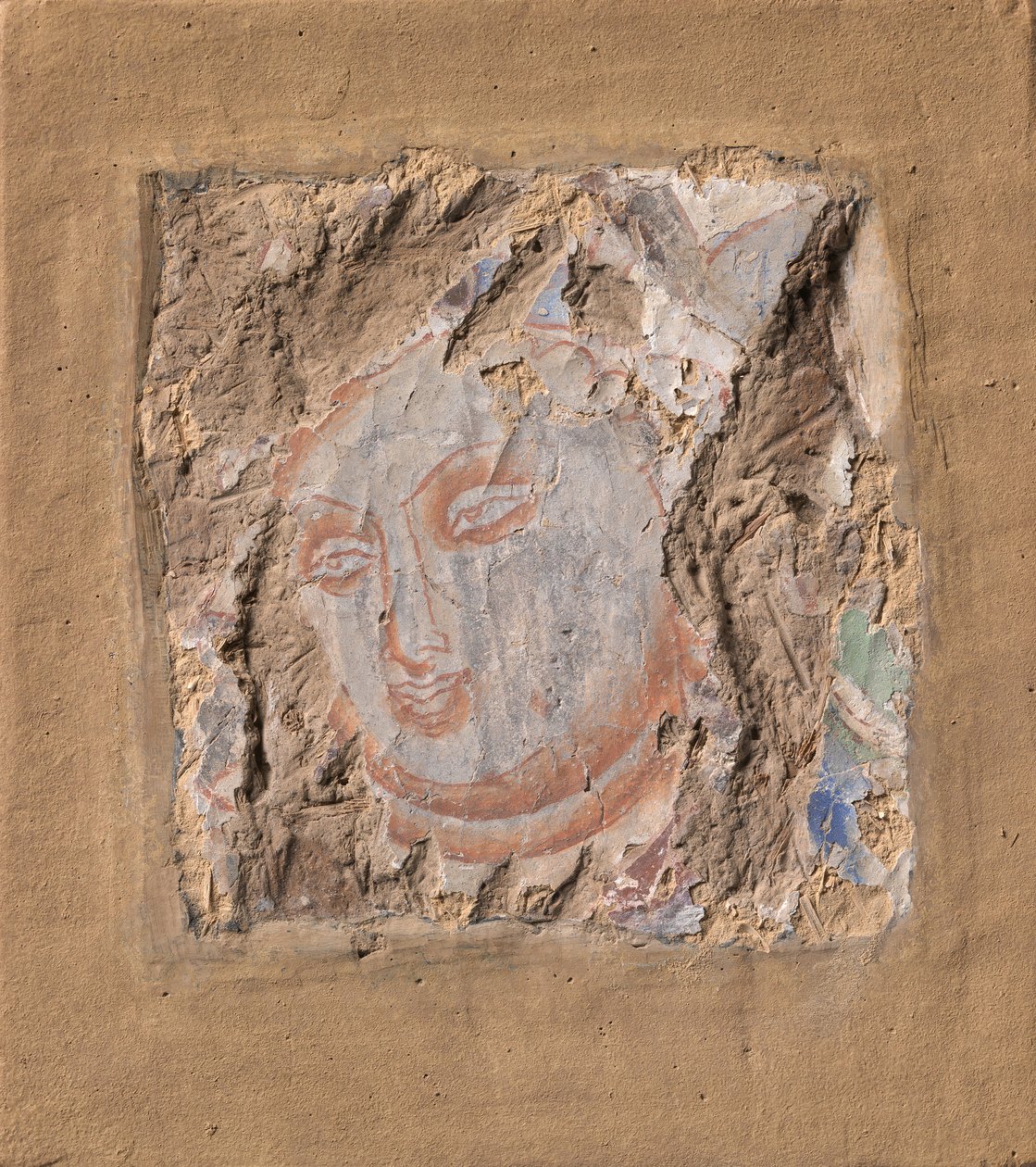 Head of a Buddha by Unbekannt