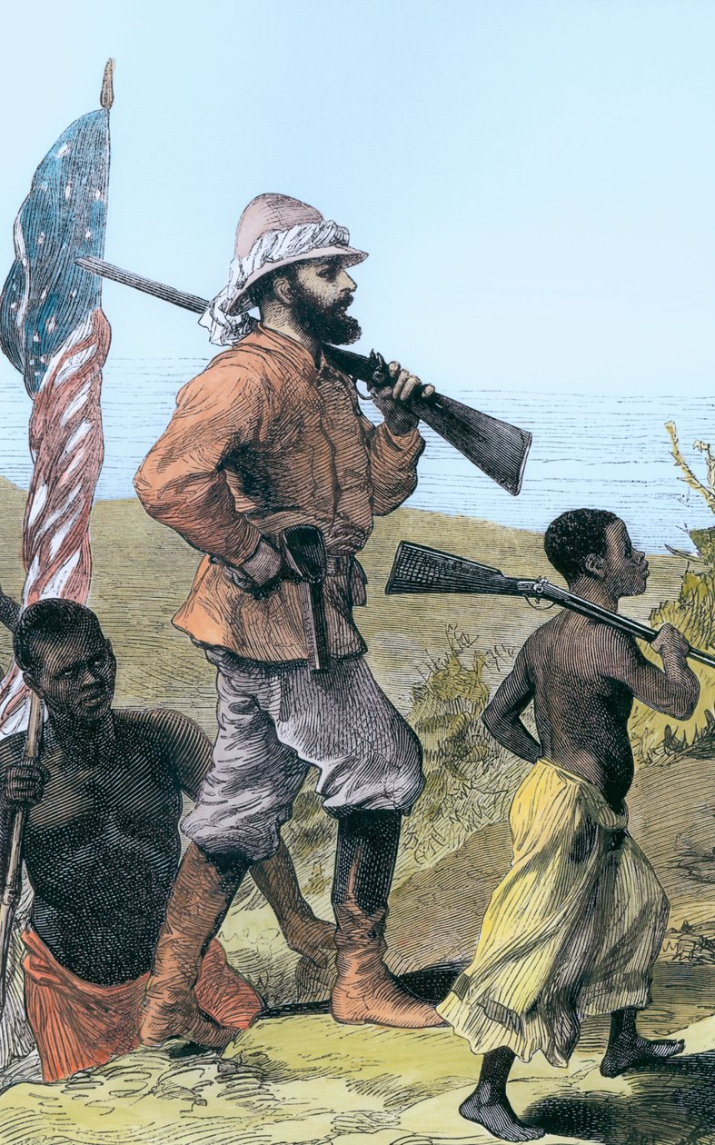 Henry Morton Stanley Approaching Lake Tanganyika, Africa, 19th Century by Unbekannt