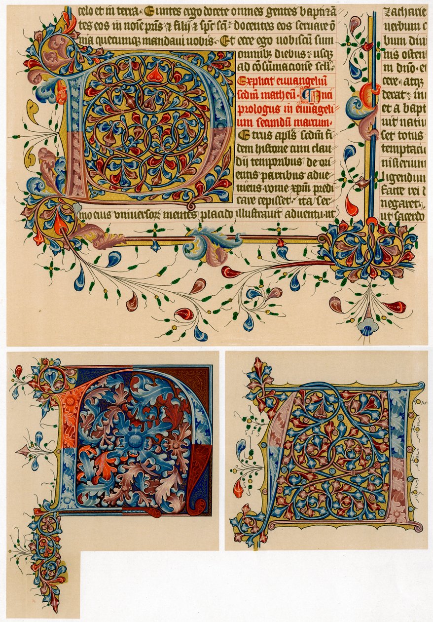 Illuminated Initial Letters by Unbekannt