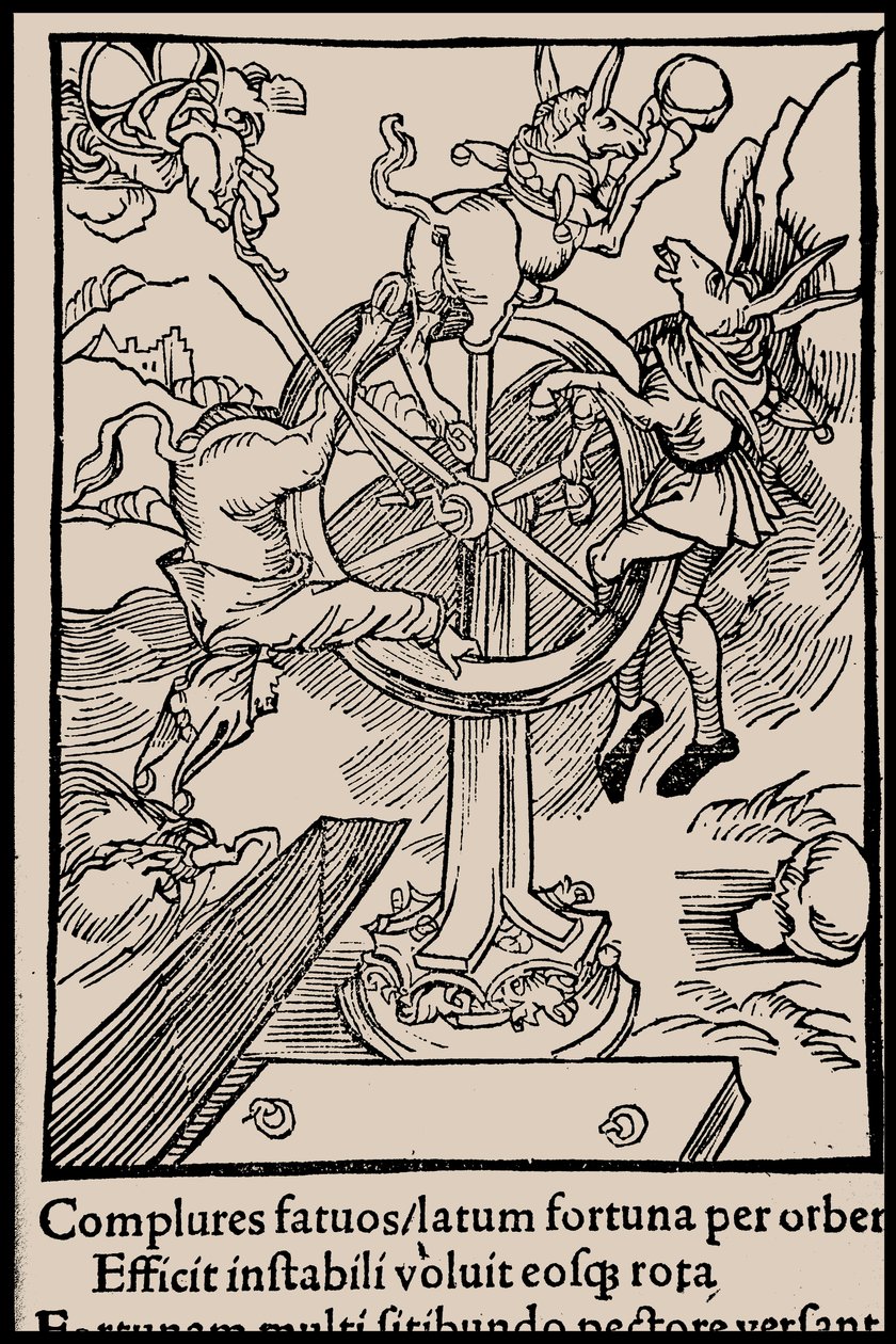 Illustration to the book Ship of Fools by Sebastian Brant, 1497 by Unbekannt