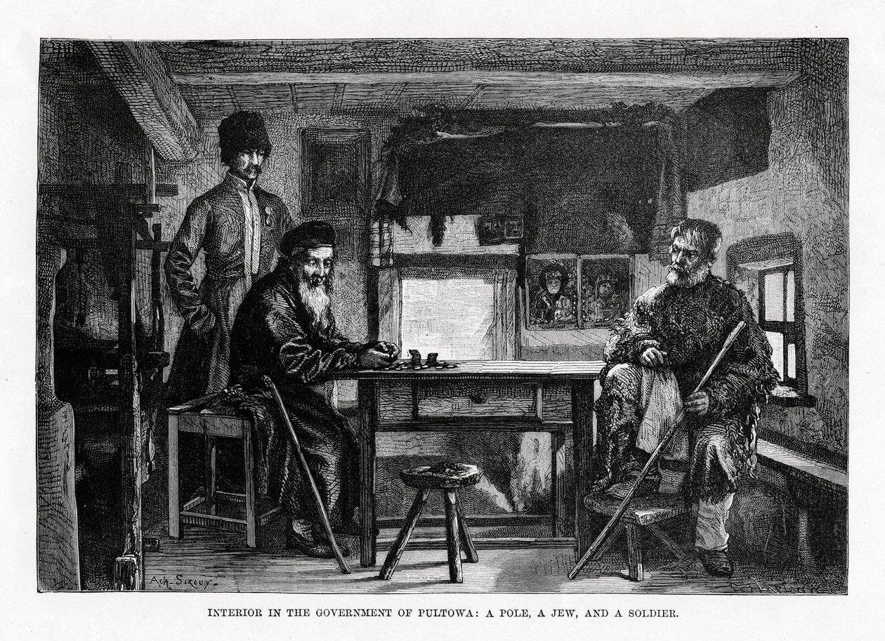 Interior in the Government of Pultowa, Central Ukraine, 1879 by Unbekannt