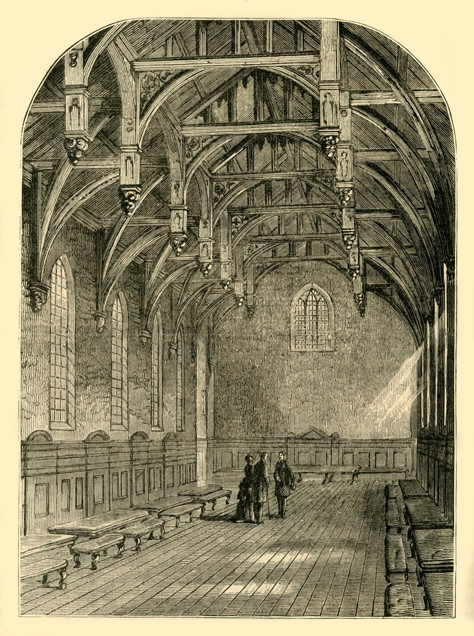 Interior of the Great Hall, Lambeth Palace by Unbekannt