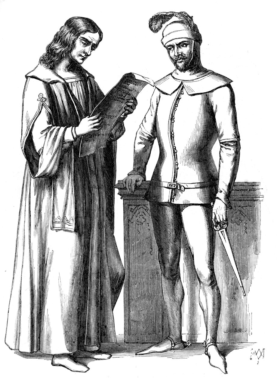 Italian costumes of the 15th century by Unbekannt