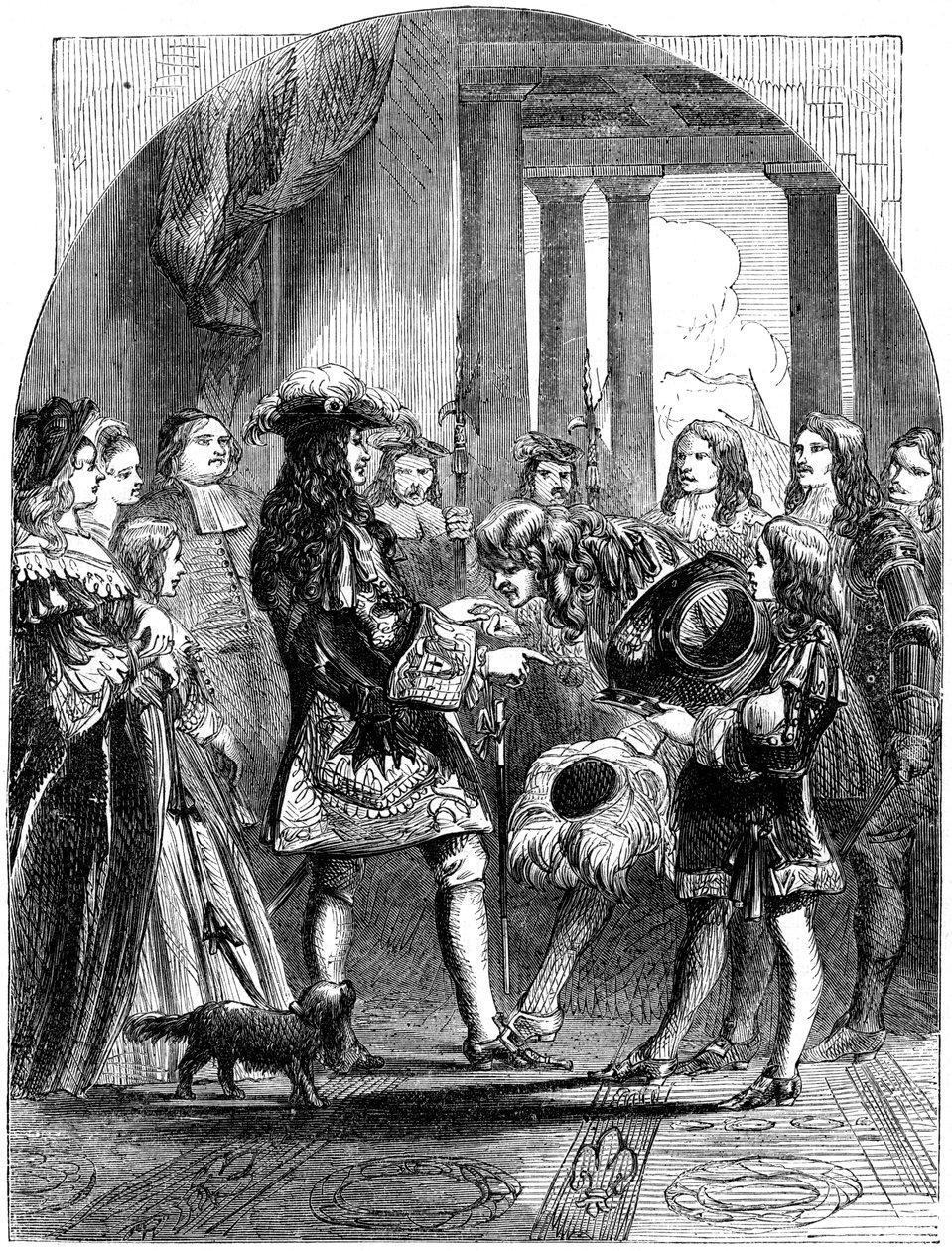 James II Taking Leave of Louis XIV of France by Unbekannt