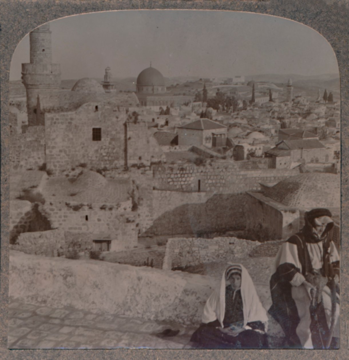 Jerusalem from School over Mosque, Showing Tower of Antonio, c. 1900 by Unbekannt