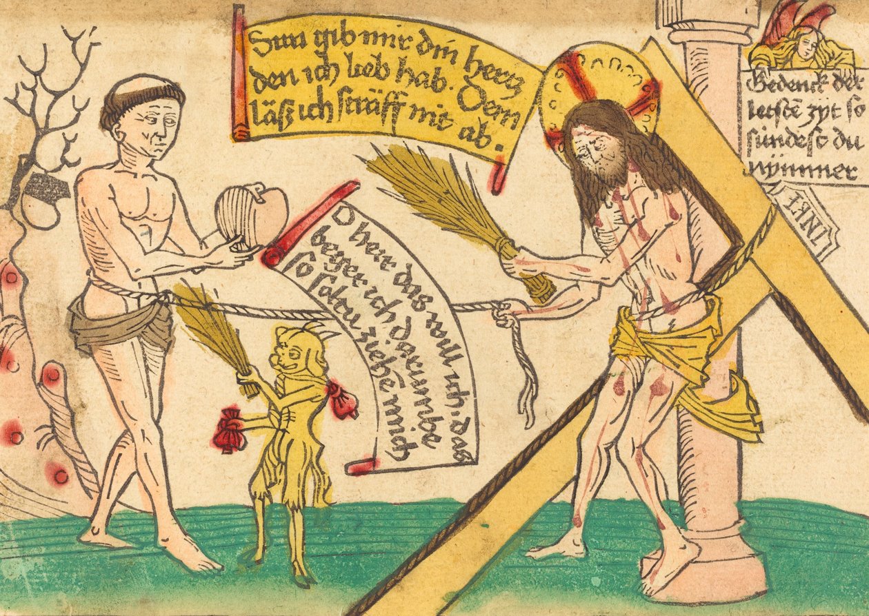 Jesus Attracting the Faithful to Heart, 1480-1490 by Unbekannt