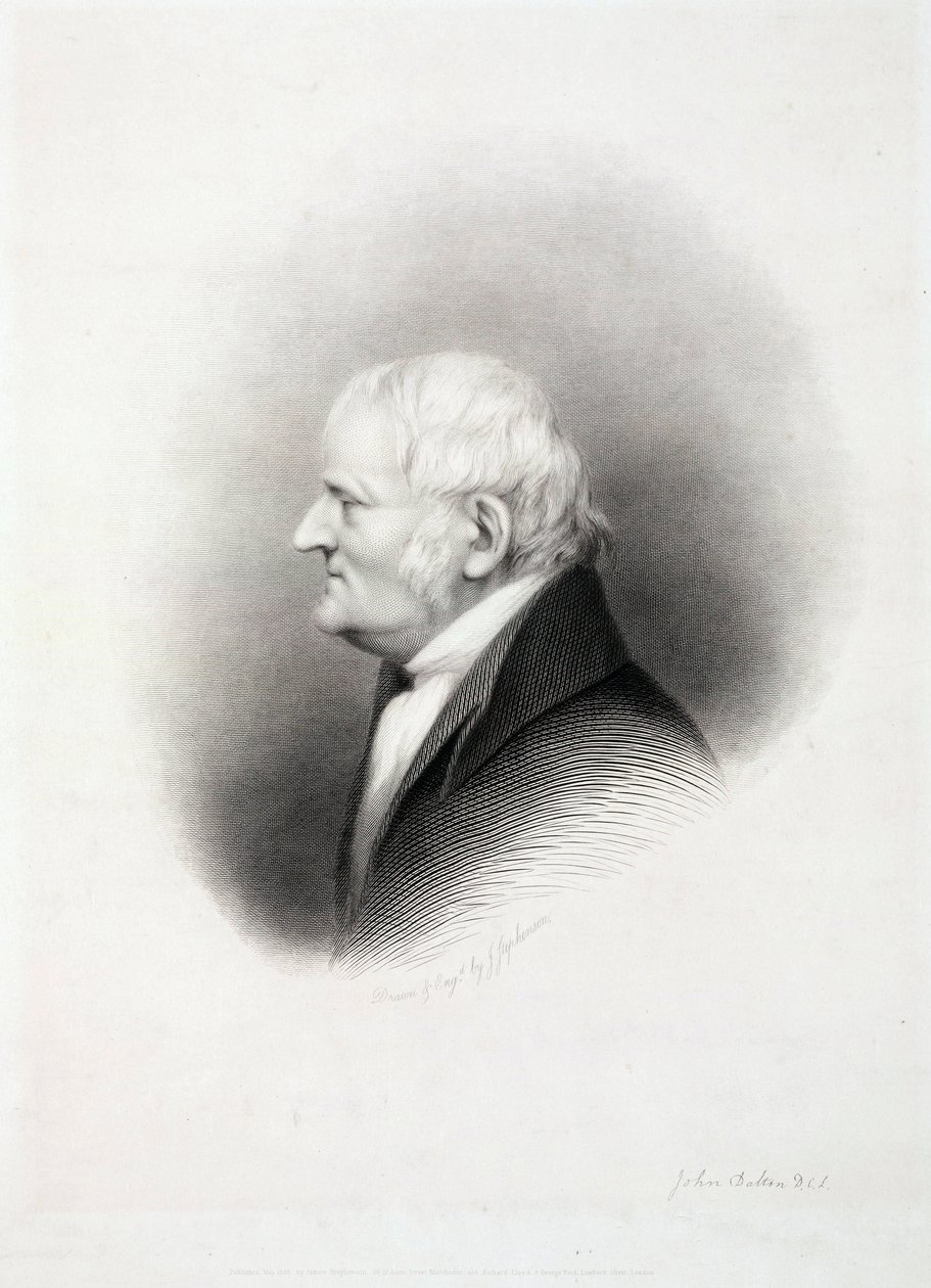 John Dalton, English Chemist, Early 19th Century by Unbekannt