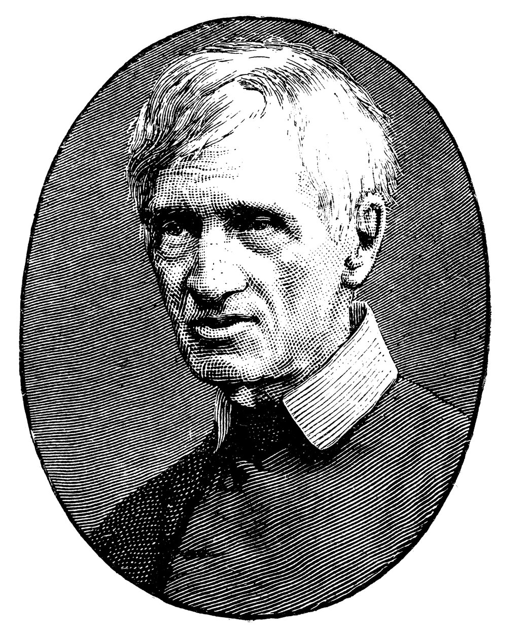 John Henry Newman in old age, British scholar and theologian by Unbekannt