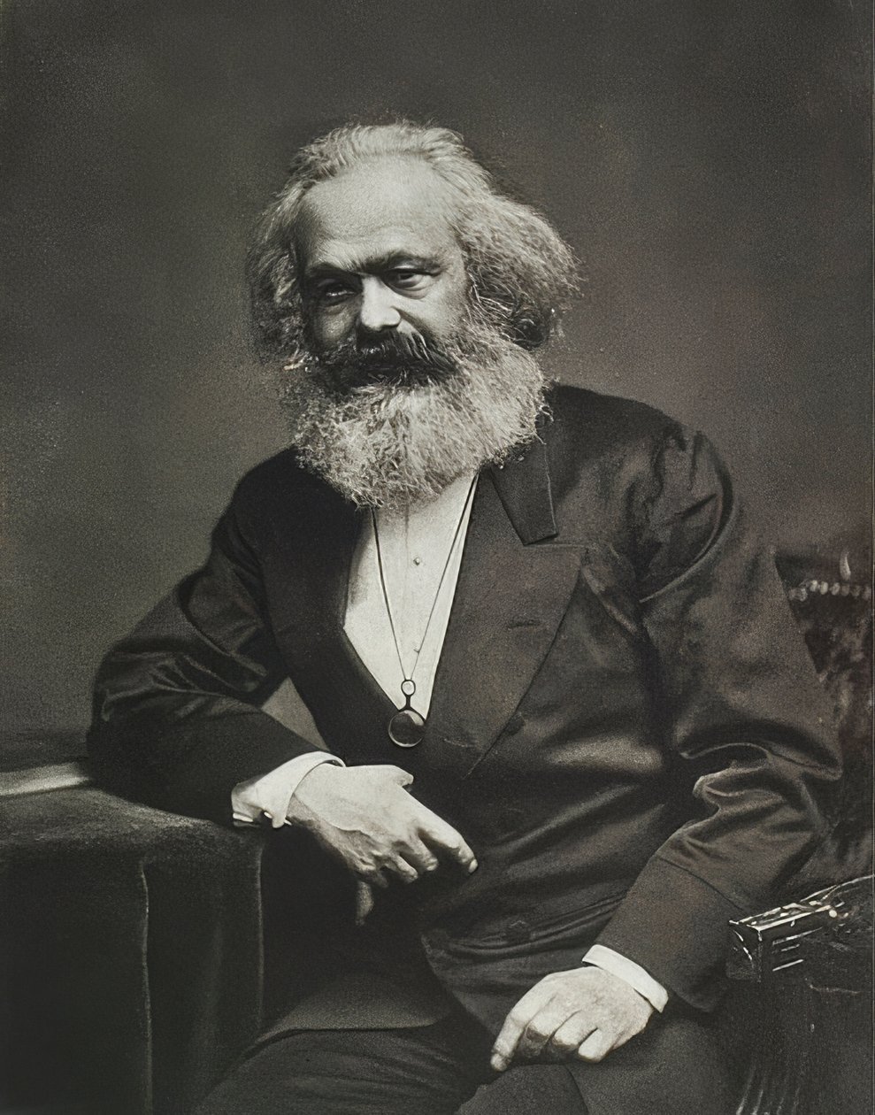 Karl Marx. Around 1880 by Unbekannt