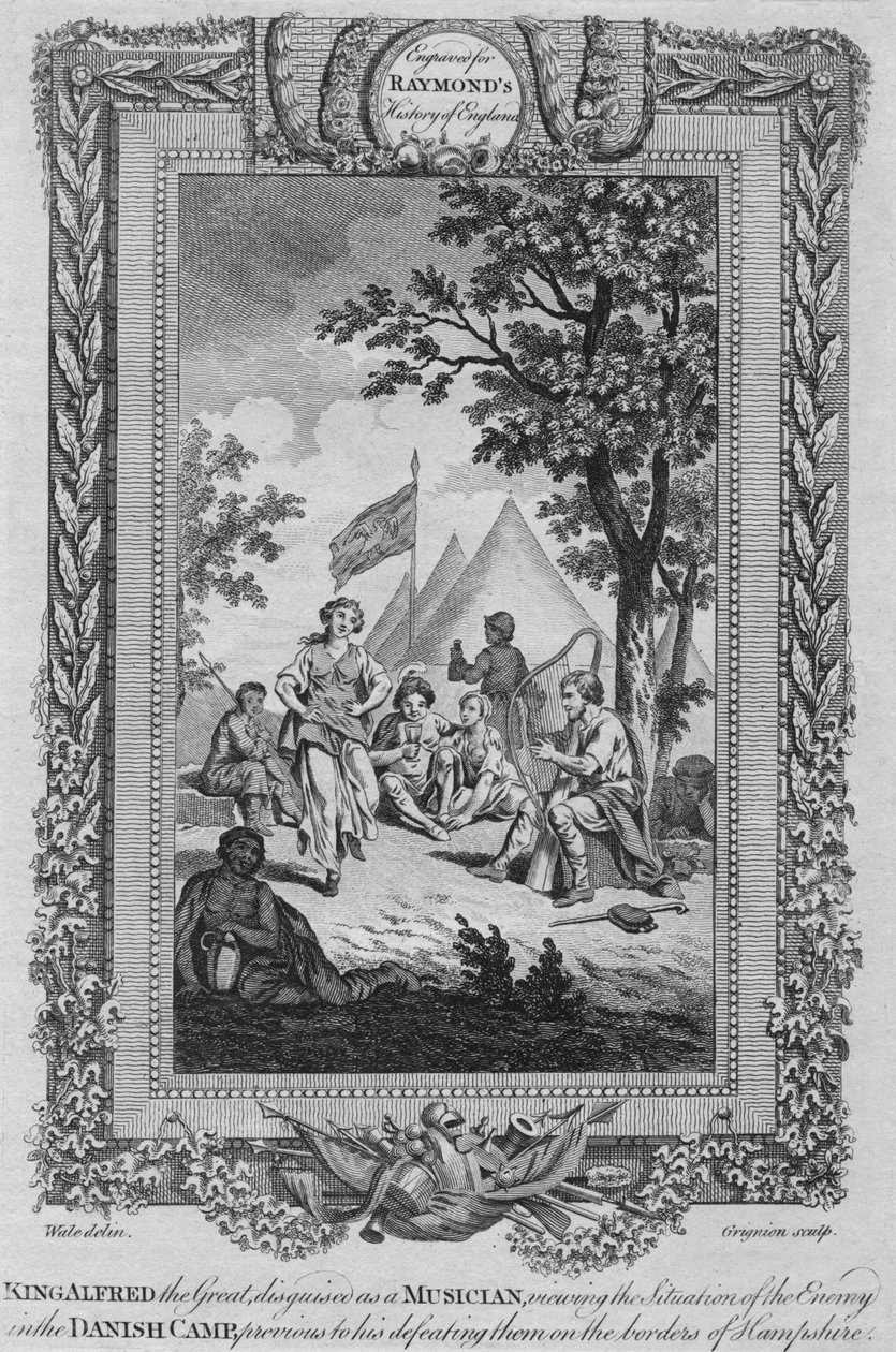 King Alfred the Great, Disguised as a Musician, Viewing the Situation of the Enemy by Unbekannt