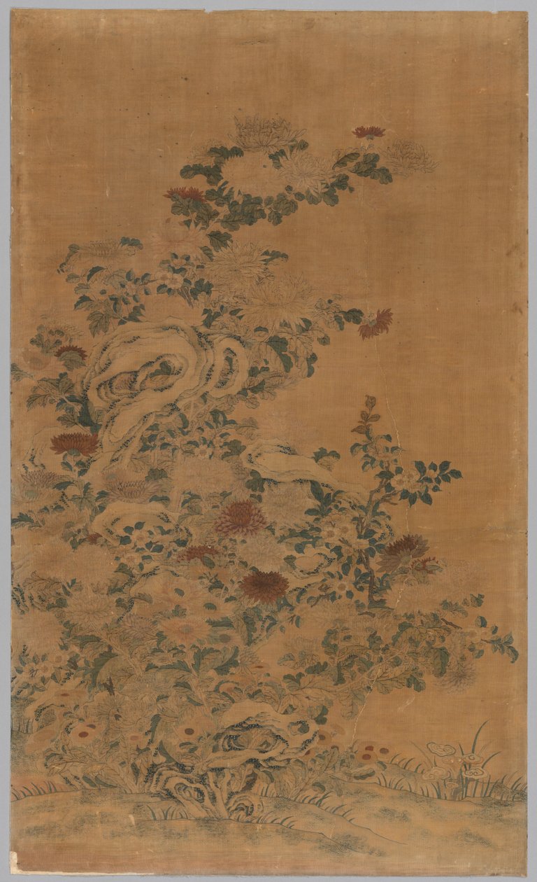 Ko Ssu Panel: Rocks and Chrysanthemums by Unbekannt