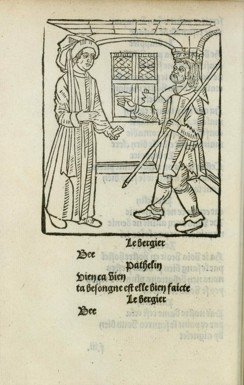 La Farce de Maître Pathelin, c. 1490 by Unbekannt