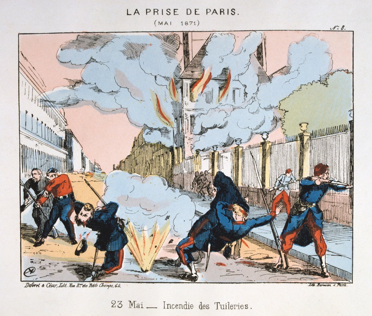 The Capture of Paris, 23 May 1871 by Unbekannt