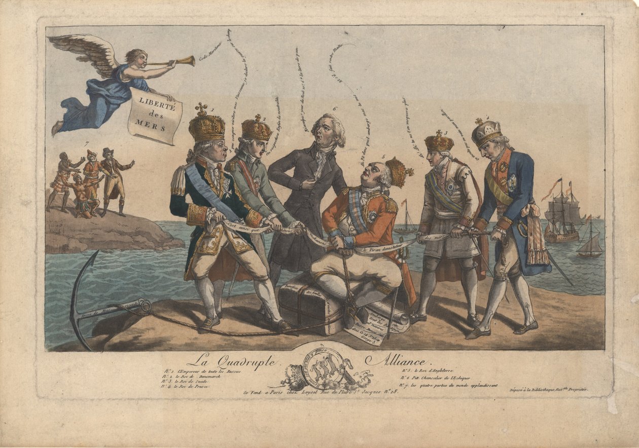 The Quadruple Alliance, 1800 by Unbekannt