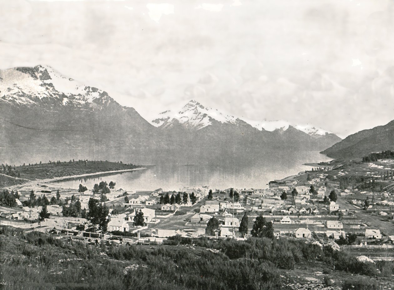 Lake Wakatipu and the mountains, Queenstown, New Zealand by Unbekannt