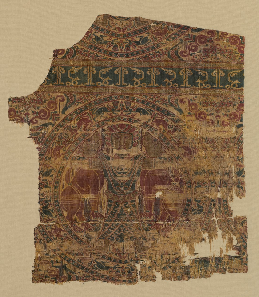 Lampas with Lion Strangler, from a Dalmatic of Saint Bernard Calvo by Unbekannt