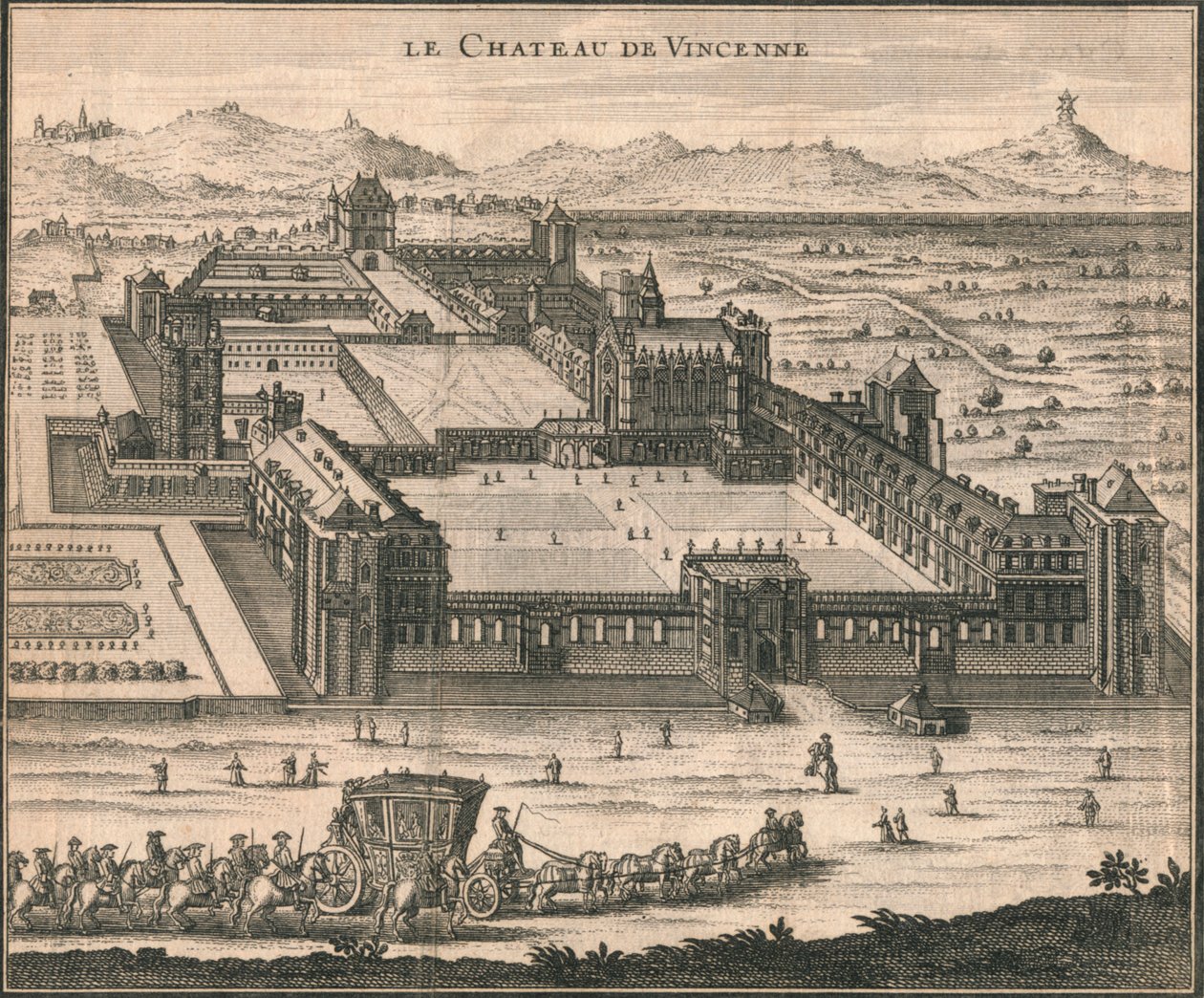 Le Chateau De Vincennes, 1723 by Unbekannt