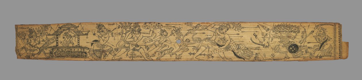 Leaf from a Romance of Chandrabhanu and Lavanyavati of Upendra Bhanja, late 1700s by Unbekannt