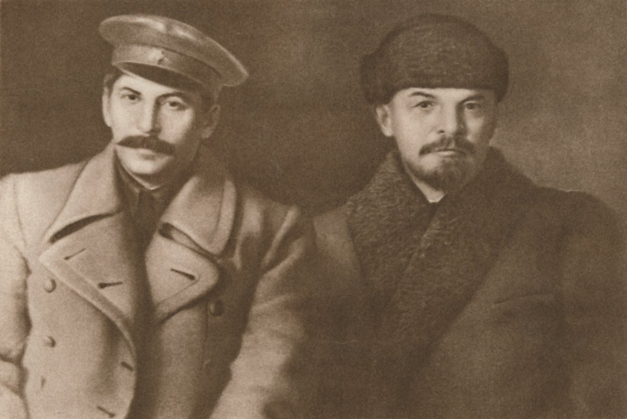 Lenin and Stalin, March 1919 by Unbekannt