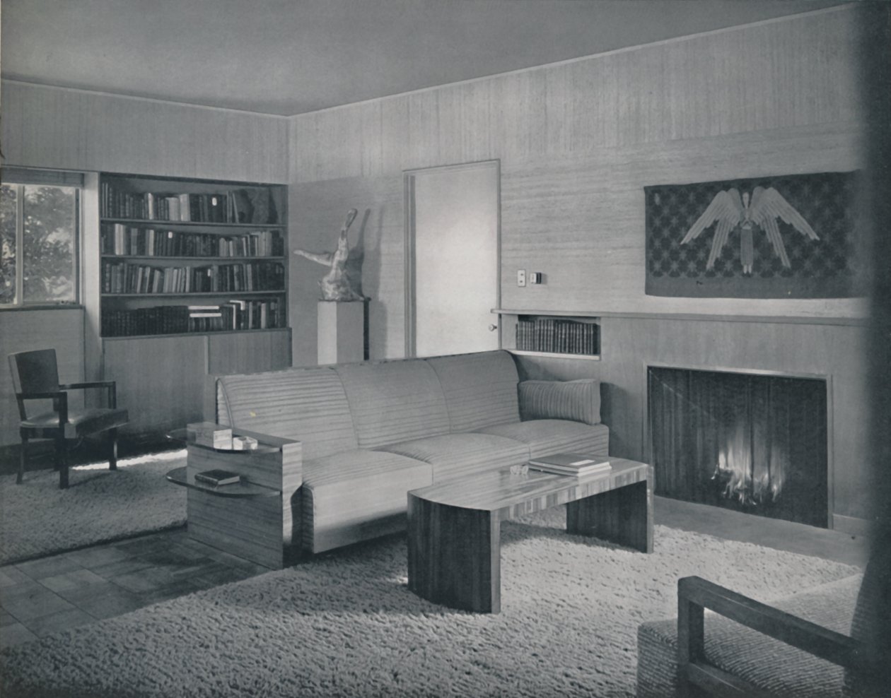 Living Room Designed by Honor Easton and Alyne Whalen in a House in Los Angeles by Unbekannt