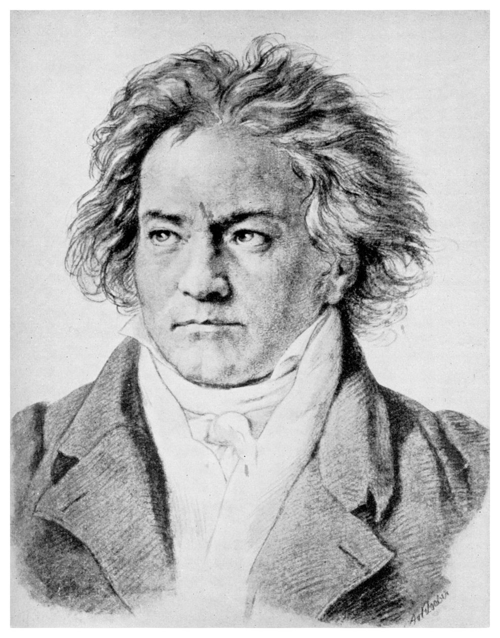 Ludwig von Beethoven, German composer, c1818-1822 by Unbekannt