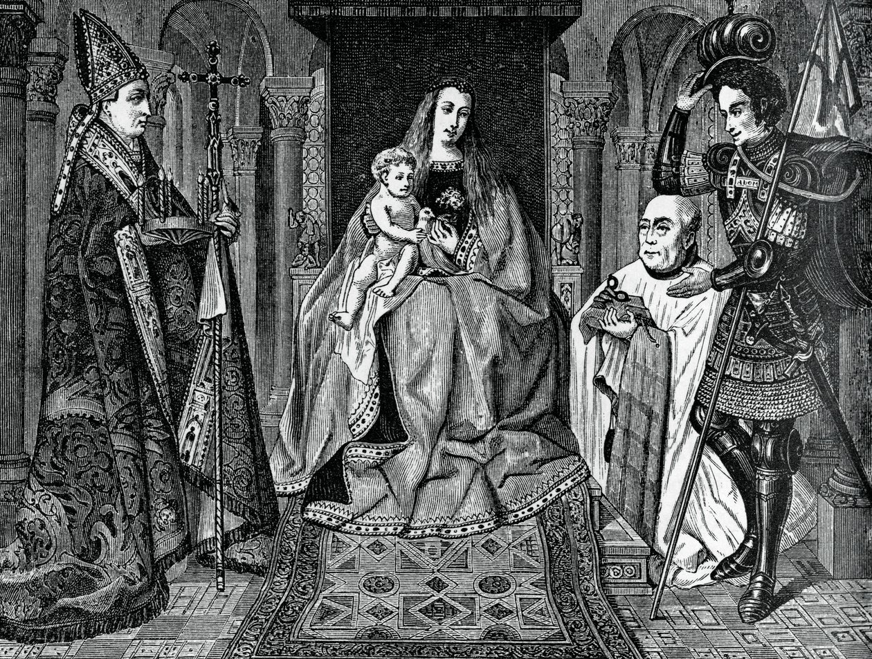 Madonna and Child with Canon Joris van der Paele by Unbekannt