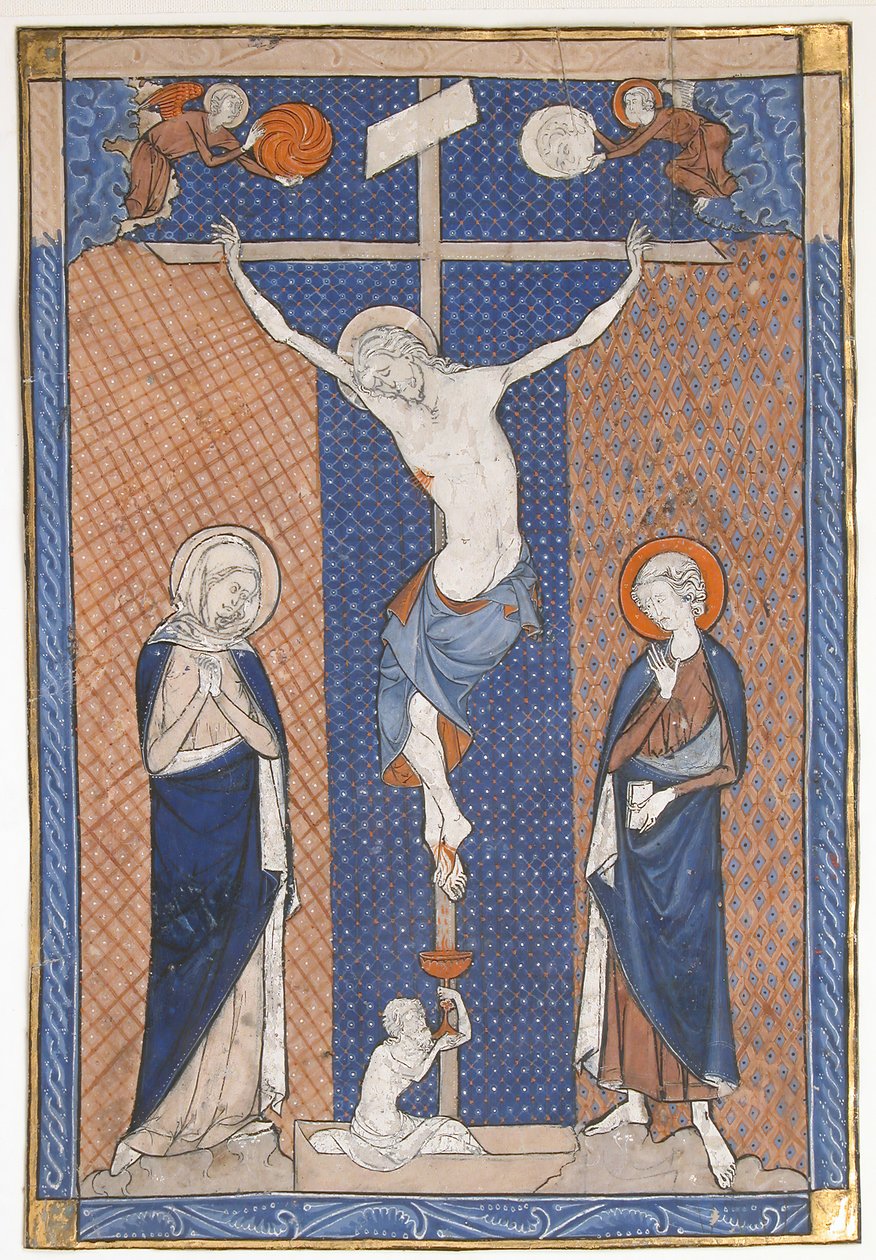 Manuscript Leaf with the Crucifixion, from a Missal by Unbekannt