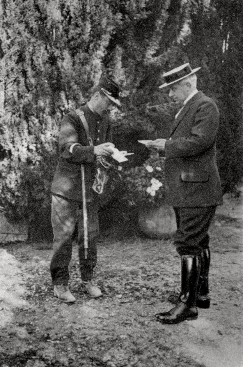 Maurice Maeterlinck, Belgian playwright, poet and essayist, 1915 by Unbekannt