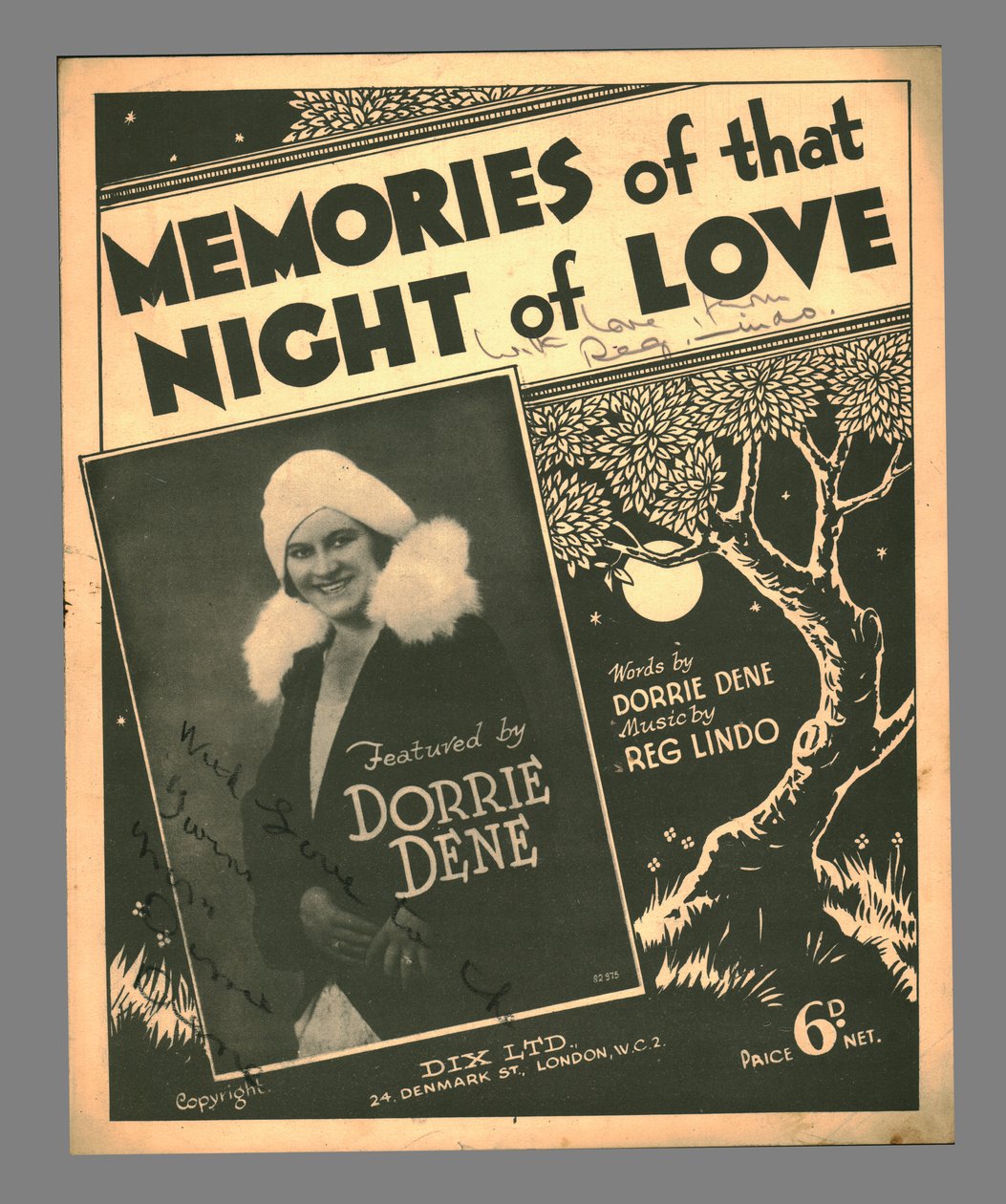 Memories of that Night of Love, c1930s by Unbekannt